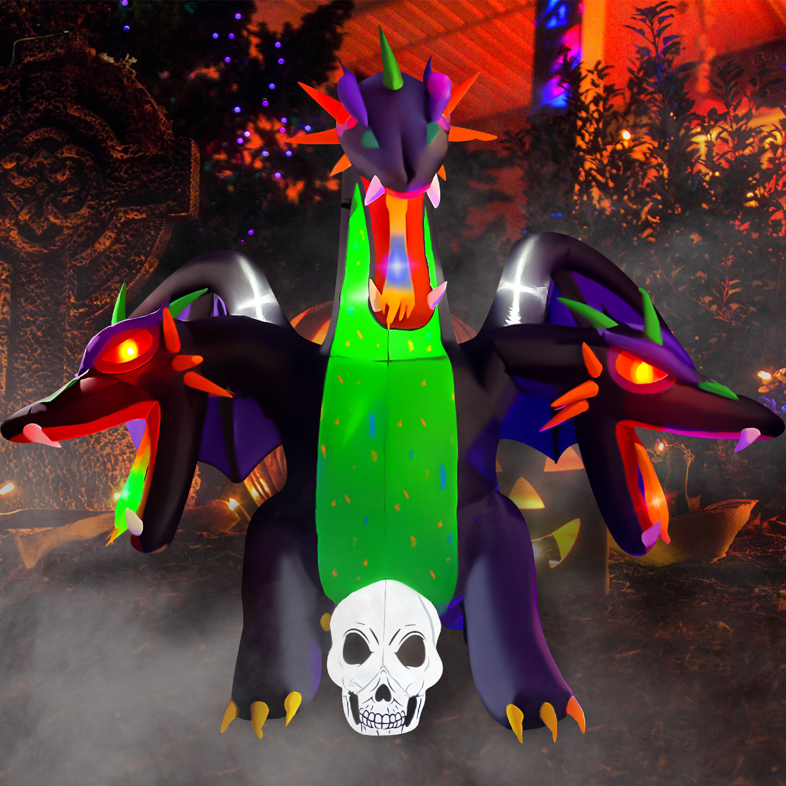 The Holiday Aisle? Three-headed Dragon Halloween Inflatable & Reviews
